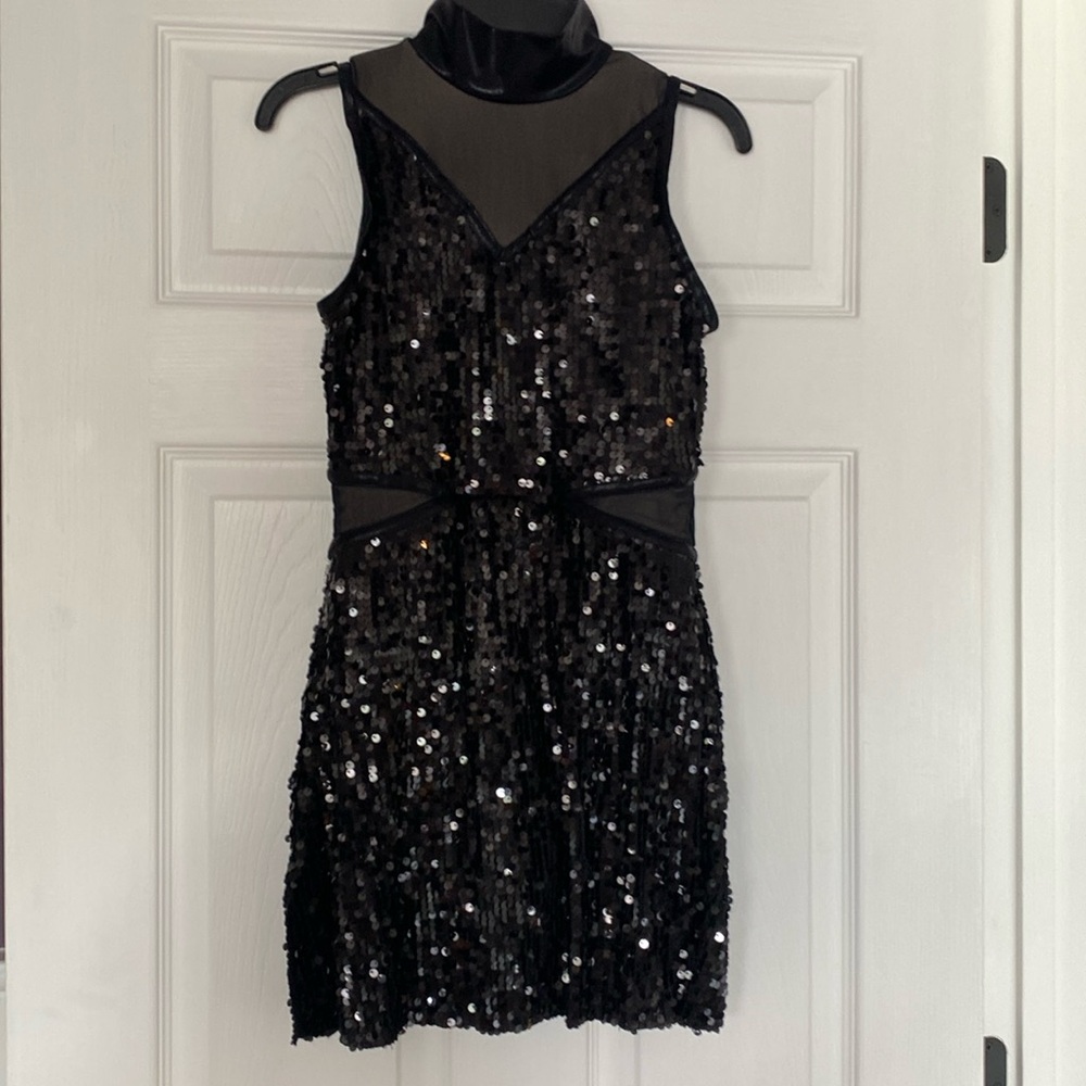 Sequined mini skirt jazz costume